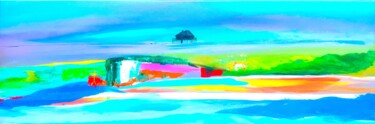 绘画 标题为“La cabane tchanquée” 由Dandeeart , 原创艺术品, 丙烯 安装在木质担架架上