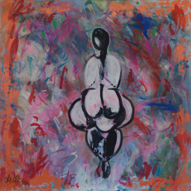 Painting titled "Venus" by Delfina Petkow, Original Artwork, Acrylic