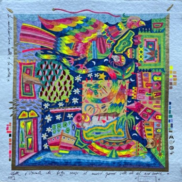 印花与版画 标题为“Notte d'Oriente che…” 由Francesco Musante, 原创艺术品, 丝网印刷