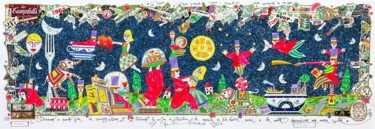 印花与版画 标题为“Entriamo in questo…” 由Francesco Musante, 原创艺术品, 丝网印刷