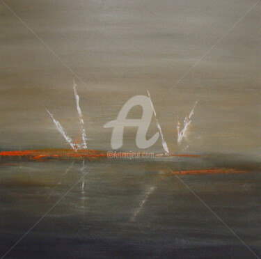 Painting titled "La Paix" by Nelly Carnet, Original Artwork, Acrylic