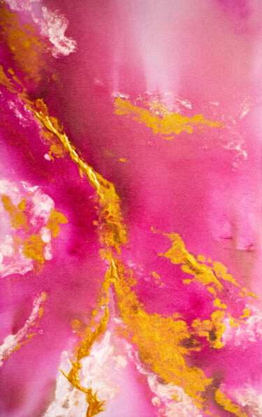 绘画 标题为“River of Pink Dreams” 由Olga Belova, 原创艺术品, 颜料