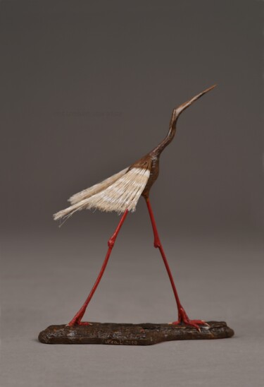 Sculpture intitulée "Poussière d'étoiles" par Véro Lombard, Œuvre d'art originale, Bois