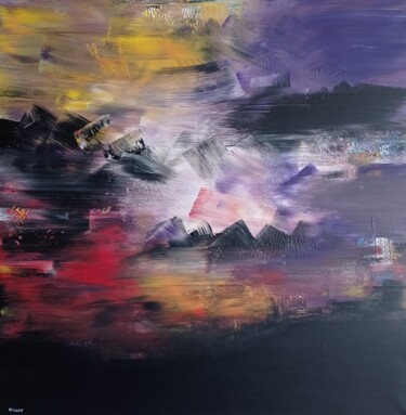 Painting titled "01/03/2022 (4)" by Jean Oillet, Original Artwork, Acrylic