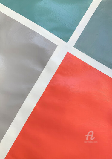 Salt lakes Australia aero 41,5x29,4x0,1 cm 绘画 标题为“Salt lakes Australi…” 由Anastasia Grik, 原创艺术品, 丙烯