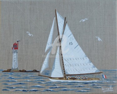 Peinture intitulée "Nan of Fife" par Armelle Cailly, Œuvre d'art originale, Acrylique Monté sur Châssis en bois