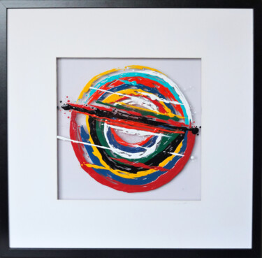 Painting titled "Vertiges" by Rita Vandenherrewegen, Original Artwork, Acrylic Mounted on Plexiglass