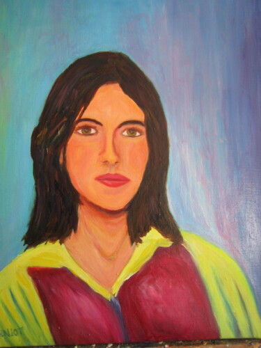 Fabienne C Pintura titulada "Fabienne C" por Joel Jeanniot, Obra de arte original, Oleo Montado en Bastidor de camilla de madera