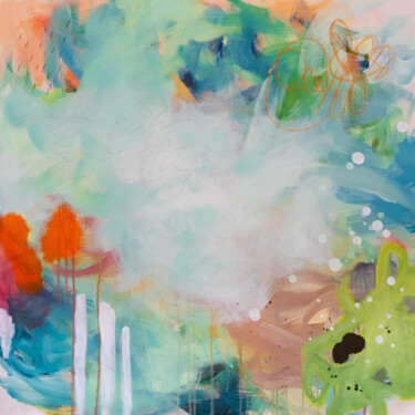 Painting titled "La douceur des jour…" by Chantal Proulx, Original Artwork, Acrylic Mounted on Wood Stretcher frame
