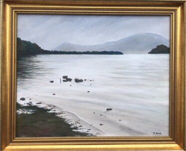 Painting titled "CALMING WATERS,RING…" by Bob Payne, Original Artwork, Acrylic Mounted on Wood Stretcher frame