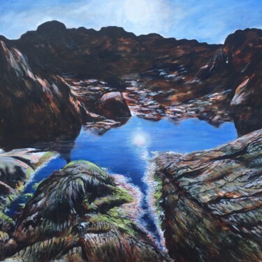 Painting titled "CLOGHERHEAD  CO.LOU…" by Bob Payne, Original Artwork, Acrylic