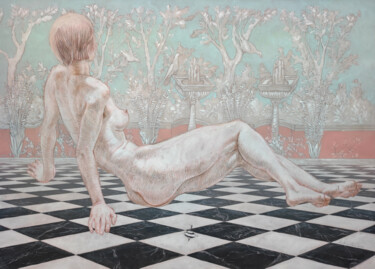 Lost Eden Garden 图画 标题为“Lost Eden Garden” 由Natalie Levkovska, 原创艺术品, 水粉