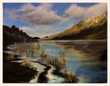 Ζωγραφική με τίτλο "lakeland scene" από Bob Payne, Αυθεντικά έργα τέχνης, Ακρυλικό