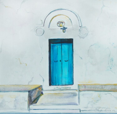 Porte Bleue, 32x32cm