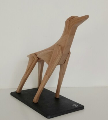 雕塑 标题为“Geometric dog cilie…” 由Anna Beltrame A＋D Art, 原创艺术品, 木