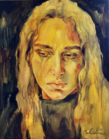 "Time goes by, but I can't forget" 绘画 标题为“"Time goes by, but…” 由Isolde Pavlovskaya, 原创艺术品, 油 安装在纸板上
