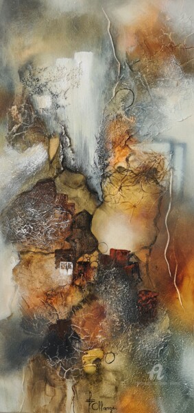 Peinture intitulée "Chute de Lumière" par Isabel Ollange, Œuvre d'art originale, Huile Monté sur Châssis en bois