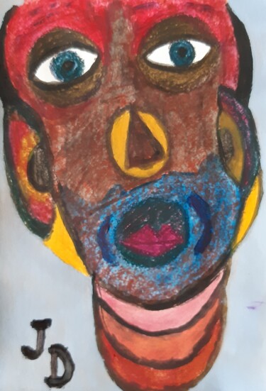 Peinture intitulée "Le Multicolore" par Jacques Desvaux (JD), Œuvre d'art originale, Acrylique