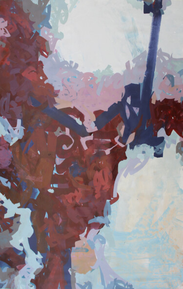 Painting titled "A Nap in the Embers" by Abdulrahman Naanseh, Original Artwork, Acrylic