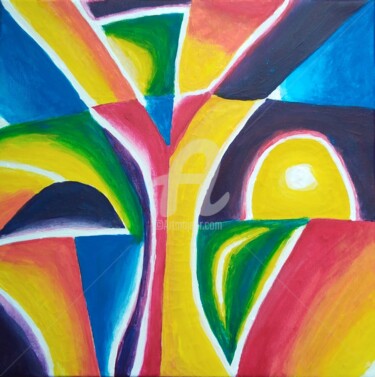 Pittura intitolato "Venti" da Arduino Rossi, Opera d'arte originale, Acrilico Montato su Telaio per barella in legno