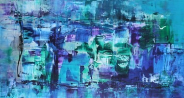 Painting titled "When I Dream" by Paresh Nrshinga F R S A, Original Artwork, Acrylic Mounted on Wood Stretcher frame