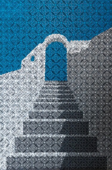 Painting titled "Dimensión" by Entina, Original Artwork, Acrylic Mounted on Other rigid panel