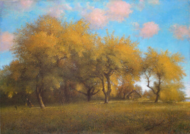 绘画 标题为“The lights of a sun” 由Sergej Pisarenko, 原创艺术品, 油