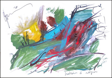 제목이 "climbing the mounta…"인 그림 Дима Dima Вильмс Wilms (Рок-Живописец Rock-Painter)로, 원작, 수채화