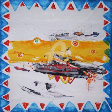 「F 1669」というタイトルのコラージュ Patrick Demelenneによって, オリジナルのアートワーク, コラージュ