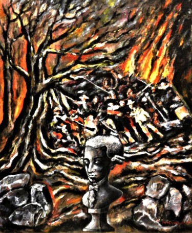 Oswald Spengler – “The Decline of the West” - 1st version Painting titled "Oswald Spengler – “…" by Noël Van Hoof, Original Artwork, Oil