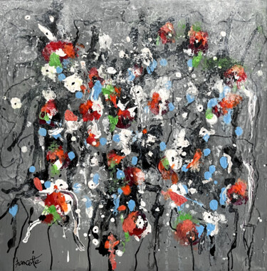 绘画 标题为“Fleurettes” 由Gilles Hancotte, 原创艺术品, 丙烯