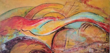 Peinture intitulée "Métamorphose" par R Devarrewaere, Œuvre d'art originale, Acrylique Monté sur Châssis en bois