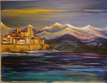 Antibes Peinture intitulée "Antibes" par Gerard Royer, Œuvre d'art originale, Acrylique