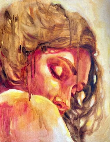 绘画 标题为“Inner light” 由Isolde Pavlovskaya, 原创艺术品, 油 安装在纸板上
