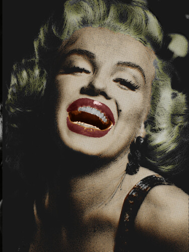 绘画 标题为“Marilyn Monroe Scre…” 由Tony Rubino, 原创艺术品, 丙烯 安装在木质担架架上