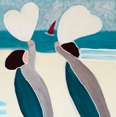 Peinture intitulée "Envolée" par Phil Cousin, Œuvre d'art originale, Acrylique