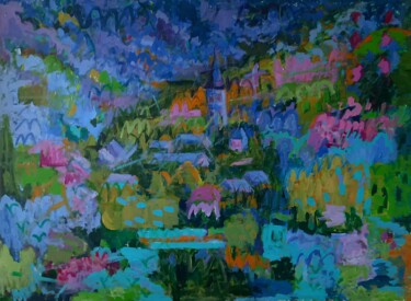 绘画 标题为“VALLE DE ARAN” 由Francisco Serrano Gutierrez, 原创艺术品, 丙烯 安装在木板上