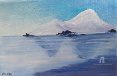 Peinture intitulée "Glacial" par Sylvie Guyomar (Sylvie G), Œuvre d'art originale, Acrylique