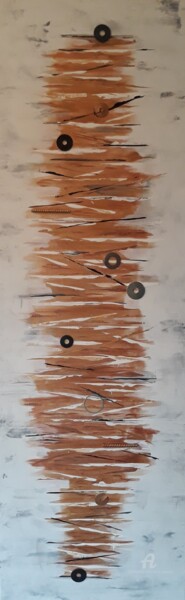 Metallica Schilderij getiteld "Metallica" door Sylvie Guyomar (Sylvie G), Origineel Kunstwerk, Acryl