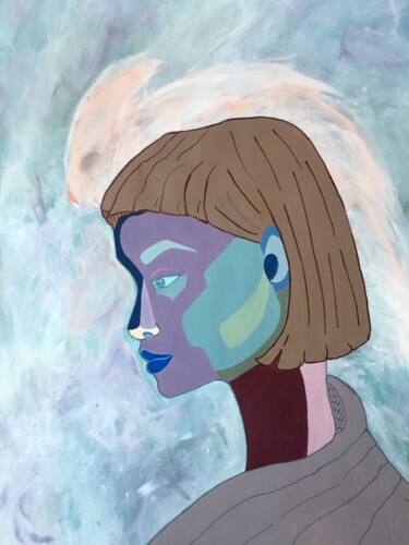 图画 标题为“MUJER” 由Adalin Sohtorik, 原创艺术品, 丙烯