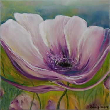 Peinture intitulée "La douceur de l ané…" par Christine Desplanque, Œuvre d'art originale, Huile