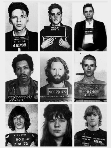 Musical Mug Shots Three Legends Very Large Original Photo 9 绘画 标题为“Musical Mug Shots T…” 由Tony Rubino, 原创艺术品, 丙烯 安装在木质担架架上