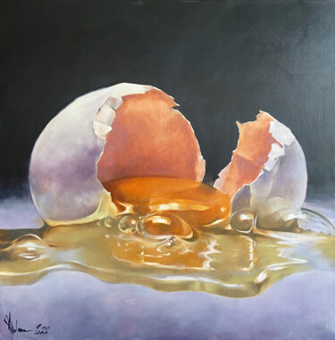 Painting titled "The frailty of bein…" by Igor Shulman, Original Artwork, Oil