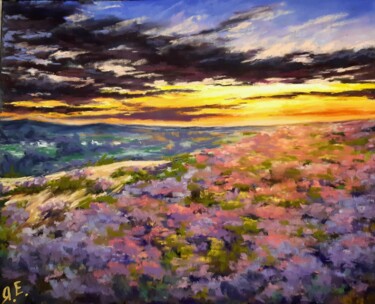 图画 标题为“"Flowers at Sunset"…” 由Yana Yeremenko, 原创艺术品, 粉彩