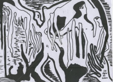 Desenho intitulada "gmites" por Damenós, Obras de arte originais