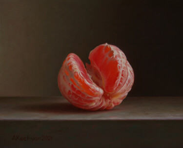 Peinture intitulée "Grapefruit" par Albert Kechyan, Œuvre d'art originale, Huile