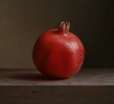 Peinture intitulée "Pomegranate" par Albert Kechyan, Œuvre d'art originale, Huile