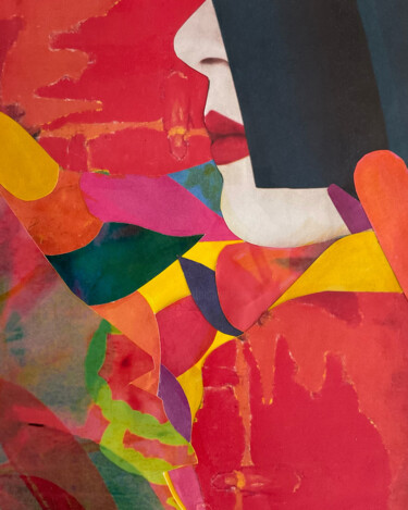 Collages intitulée "Fierté" par Catherine Jaq, Œuvre d'art originale, Collages