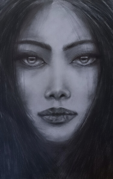 Painting titled "BEAUTIFUL" by Plamen Ivanov, Original Artwork, Pencil