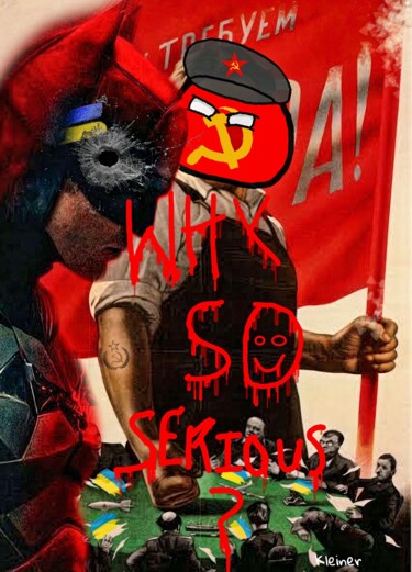 Arte digital titulada "Affiche URSS  why s…" por Dominique Kleiner, Obra de arte original, Pintura Digital